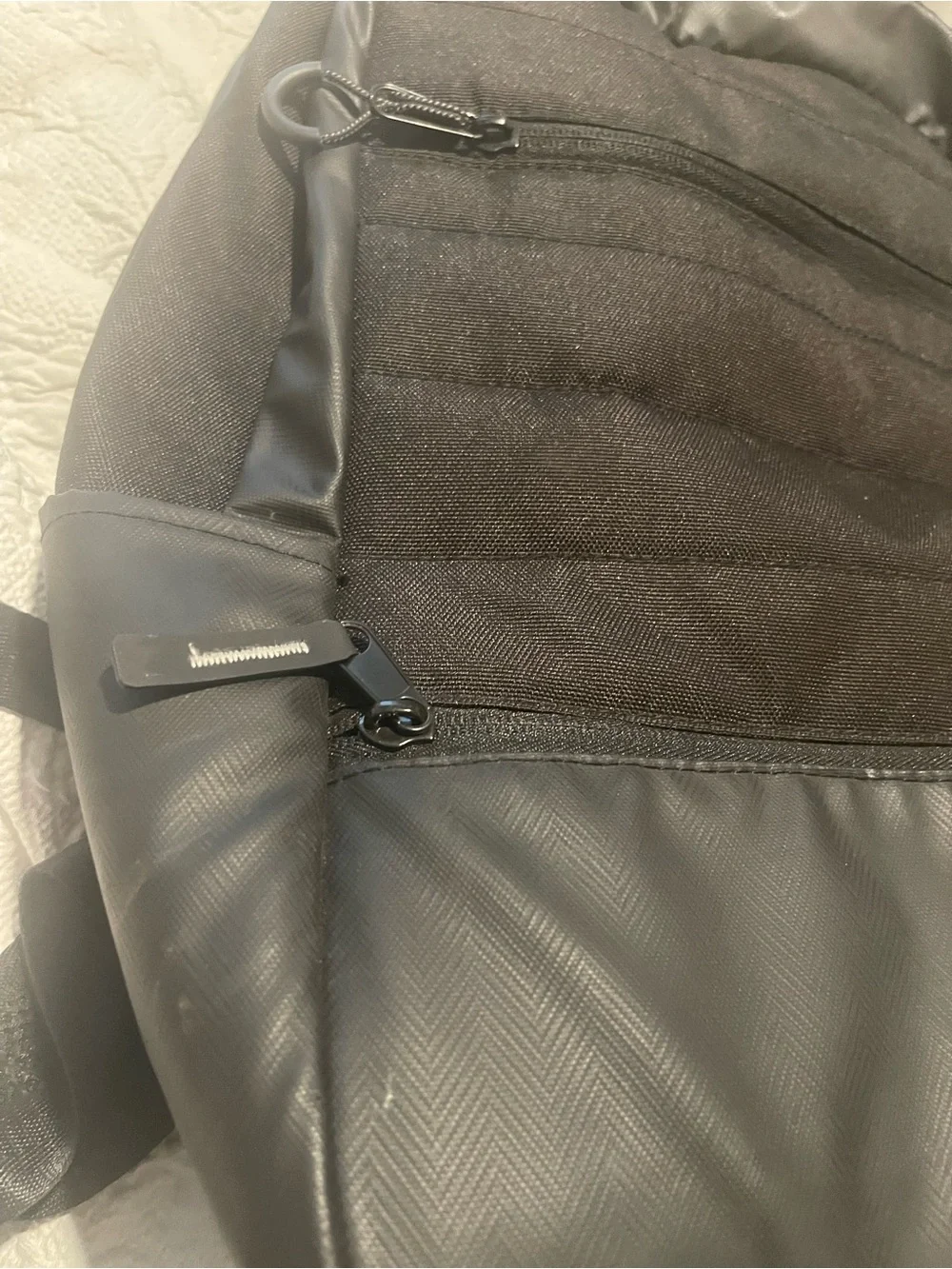 Jordan Black Backpack with White Jumpman Emblem Many pockets & Compartments